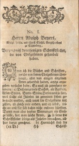 Verzeichniss derjenigen Schriftsteller, die von Edelsteinen gehandelt haben